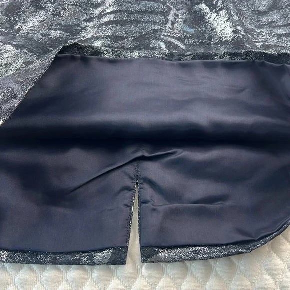 Carmen Marc Valvo Collection Wool Blend Sleeveless Metallic Jacquard Dress 6 NWT - Picture 6 of 14